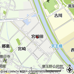 愛知県一宮市明地（宮崎田）周辺の地図