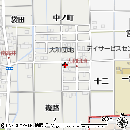 愛知県一宮市大和町南高井幾路78周辺の地図
