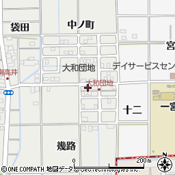 愛知県一宮市大和町南高井幾路80周辺の地図
