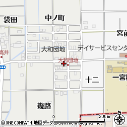 愛知県一宮市大和町南高井幾路83周辺の地図
