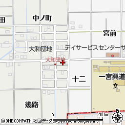 愛知県一宮市大和町南高井幾路91周辺の地図