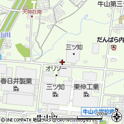 愛知県春日井市牛山町579-3周辺の地図