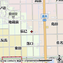愛知県一宮市萩原町高松辰已13周辺の地図