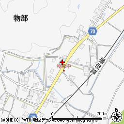 兵庫県朝来市物部1174周辺の地図