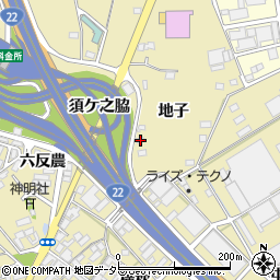 愛知県一宮市丹陽町九日市場地子836-2周辺の地図
