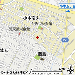 愛知県小牧市小木南3丁目455周辺の地図
