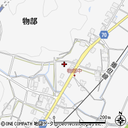 兵庫県朝来市物部1179周辺の地図