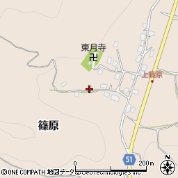 京都府船井郡京丹波町篠原ヲク山周辺の地図
