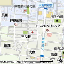 愛知県岩倉市南新町五反田周辺の地図
