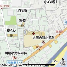 小田原市立酒匂小学校周辺の地図