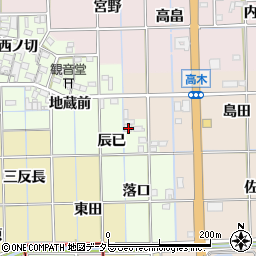 愛知県一宮市萩原町高松辰已15-1周辺の地図
