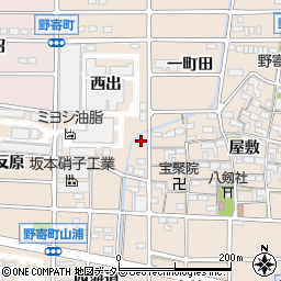 愛知県岩倉市野寄町西出周辺の地図