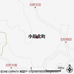 愛知県豊田市小原北町周辺の地図