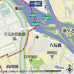 愛知県一宮市丹陽町九日市場宮浦1348周辺の地図
