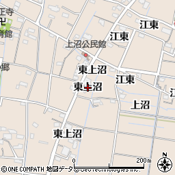 愛知県稲沢市祖父江町祖父江（東上沼）周辺の地図