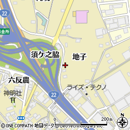 愛知県一宮市丹陽町九日市場地子818周辺の地図