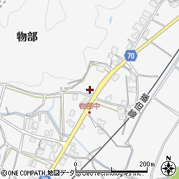 兵庫県朝来市物部1084周辺の地図