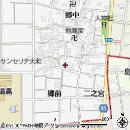 愛知県一宮市大和町於保郷中2342周辺の地図