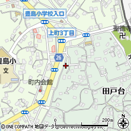神奈川県横須賀市田戸台39周辺の地図