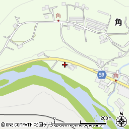 京都府船井郡京丹波町角釜岩周辺の地図
