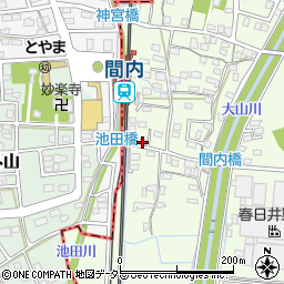 愛知県春日井市牛山町197周辺の地図