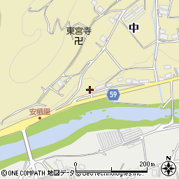 京都府船井郡京丹波町中下仲田周辺の地図