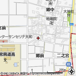 愛知県一宮市大和町於保郷中2348周辺の地図