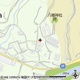京都府船井郡京丹波町角門前周辺の地図