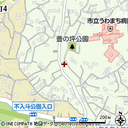神奈川県横須賀市上町4丁目77周辺の地図