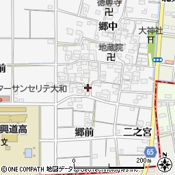 愛知県一宮市大和町於保郷中2347周辺の地図