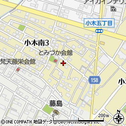 愛知県小牧市小木南3丁目480周辺の地図