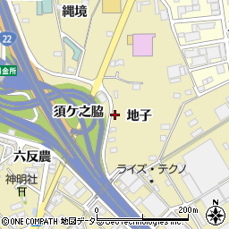 愛知県一宮市丹陽町九日市場地子811周辺の地図