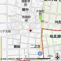 愛知県一宮市大和町於保郷中2323周辺の地図