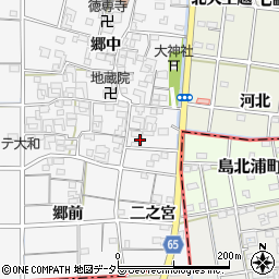 愛知県一宮市大和町於保郷中2321周辺の地図