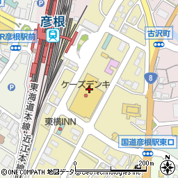 ケーズデンキ彦根店周辺の地図