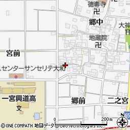 愛知県一宮市大和町於保郷中2350周辺の地図