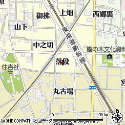 愛知県一宮市萩原町戸苅落段周辺の地図