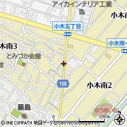 愛知県小牧市小木南3丁目115周辺の地図