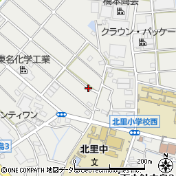愛知県小牧市下小針中島周辺の地図