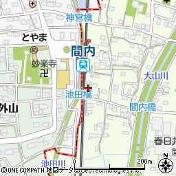 愛知県春日井市牛山町196周辺の地図