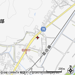 兵庫県朝来市物部1072周辺の地図