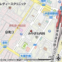 個別指導学院フリーステップ　彦根本部教室周辺の地図