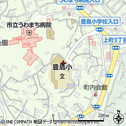 横須賀市立豊島小学校周辺の地図