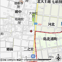 愛知県一宮市大和町於保郷中2316周辺の地図