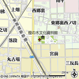 愛知県一宮市萩原町高松川田47周辺の地図