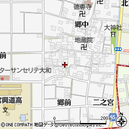 愛知県一宮市大和町於保郷中2360周辺の地図