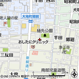 愛知県岩倉市稲荷町樋先周辺の地図