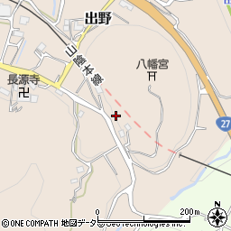 京都府船井郡京丹波町出野山根周辺の地図