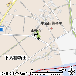 中新田周辺の地図