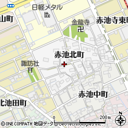 愛知県稲沢市赤池北町周辺の地図